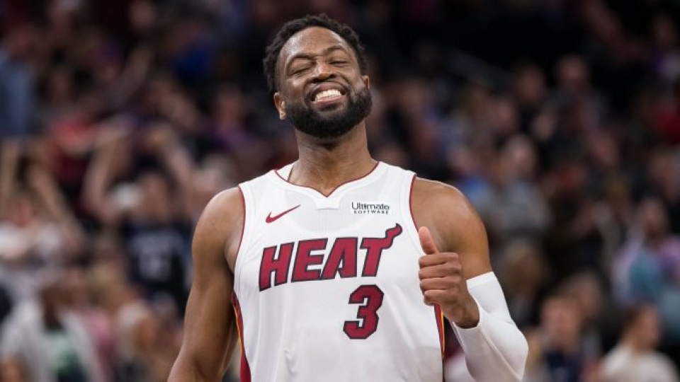 Dwyane Wade was inducted into the Naismith Basketball Hall of Fame on Saturday night.