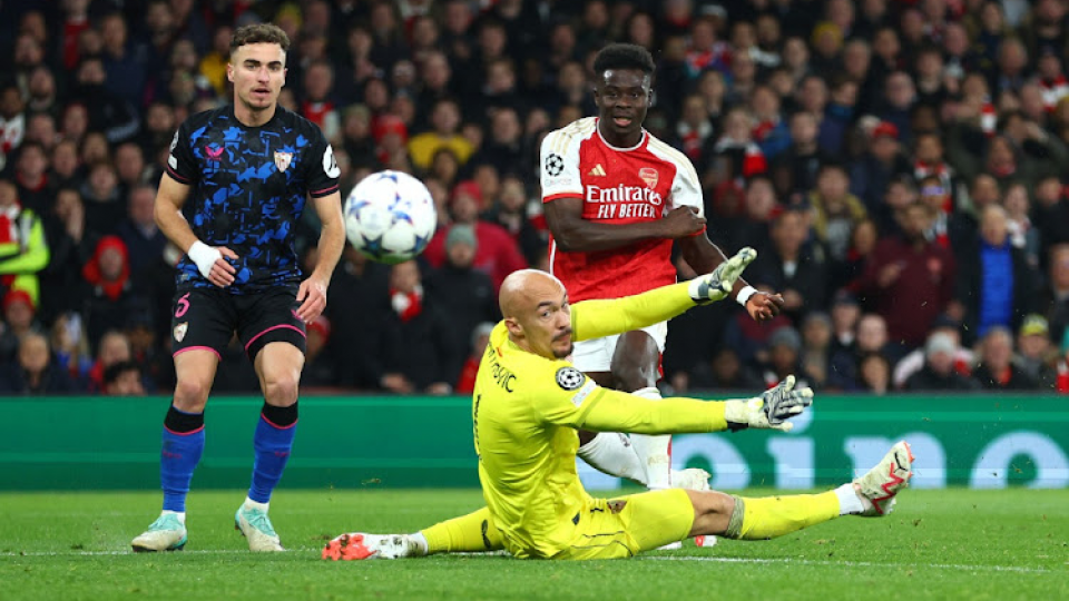 Bukayo Saka has the highest goal contribution in the Champions League.