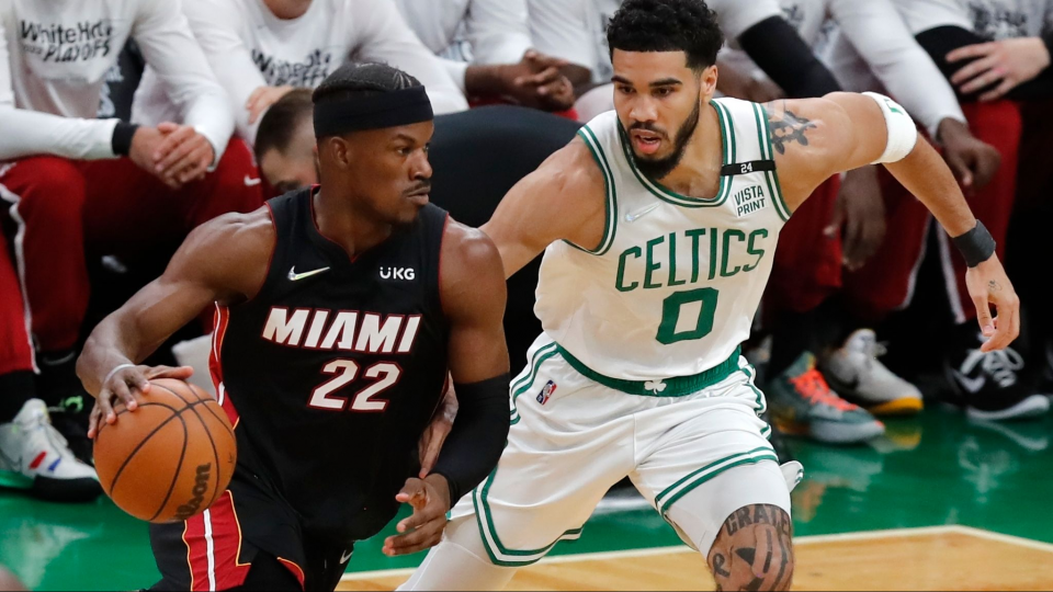 Jimmy Butler vs. Jayson Tatum, NBA Finals stats.