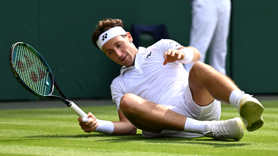 Casper Ruud is out of Wimbledon.