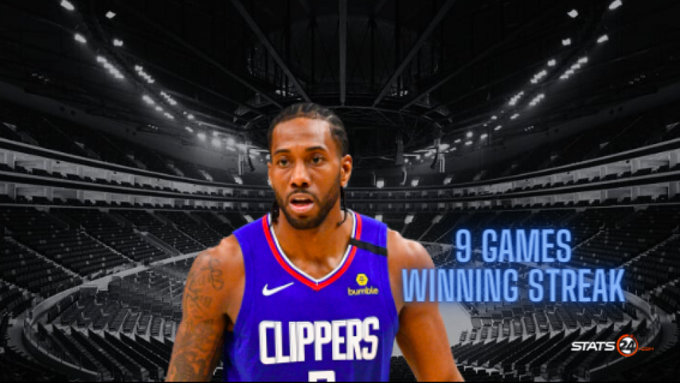 The Clippers are now on a 9-game winning streak