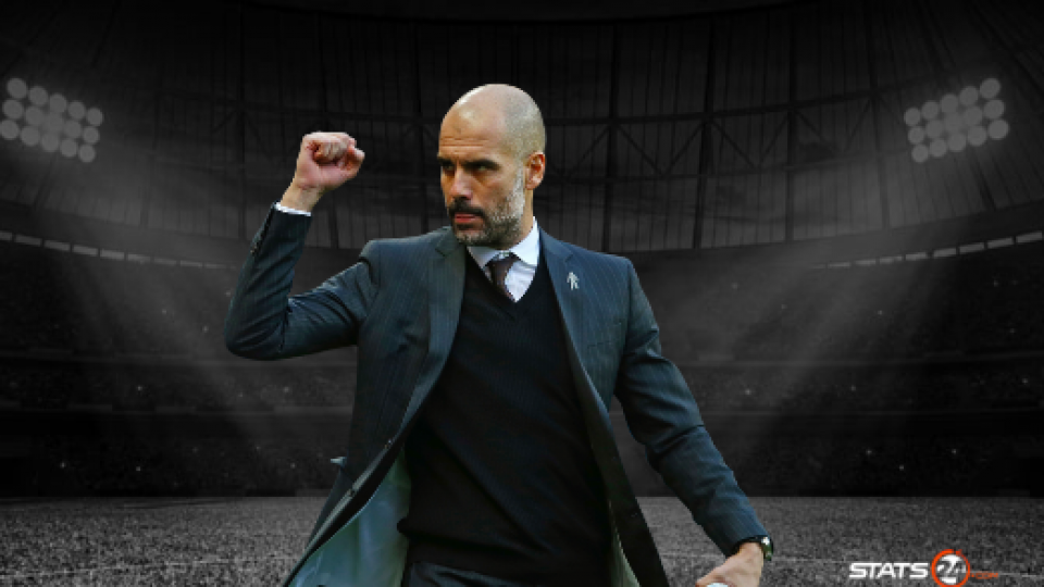 Pep Guardiola's Champions League stats.